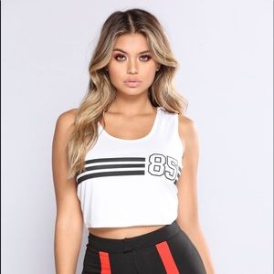 Fashion Nova White Crop Top